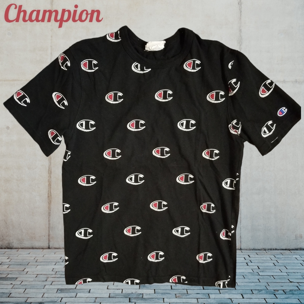 Champion 'all over logo' print tee - short sleeve